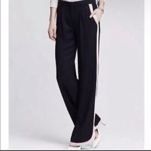 Banana Republic High Rise Wide Leg Side Stripe